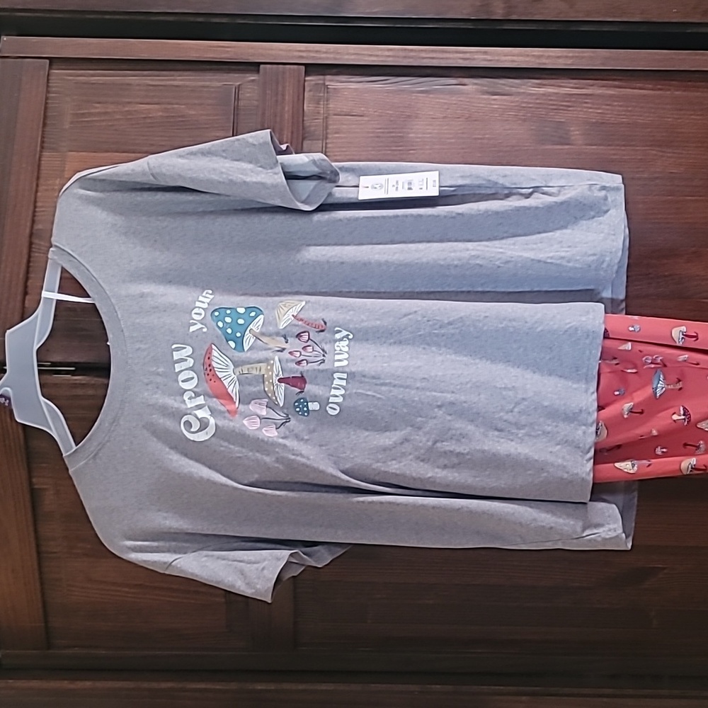 Joyspun pajamas, size 2x, gray and orange